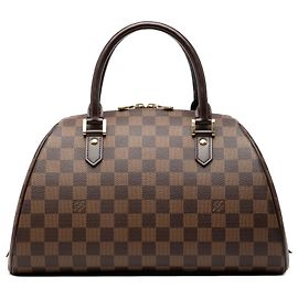 Louis Vuitton Damier Ebene Ribera MM Handtasche Braun Braun