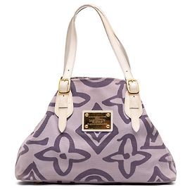 Saco Tote Cabas PM Louis Vuitton Monogram Tahitienne Roxo Roxo