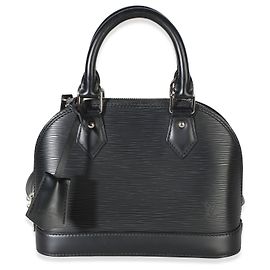 Louis Vuitton Black Epi Alma BB Preto