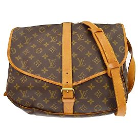 Louis Vuitton Saumur Monogram Canvas 35 Marron