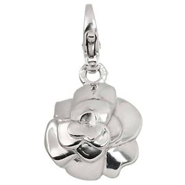 Chanel Camellia Pendant in White Gold Other