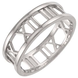 Autre Marque Tiffany & Co. Atlas 1 Ring in 18K Weißgold Andere