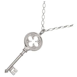 Autre Marque Tiffany & Co. Clover Key Diamond Halskette Andere