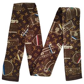 Louis Vuitton Twilly Monogram e Malles in seta Multicolore
