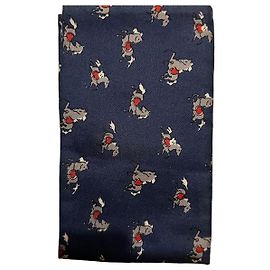 Custodia per fazzoletti di seta Hermès Paris Bianco Rosso Blu Grigio