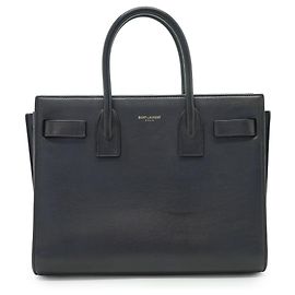 Yves Saint Laurent Sac de Jour Baby Cuir Noir Daim Noir