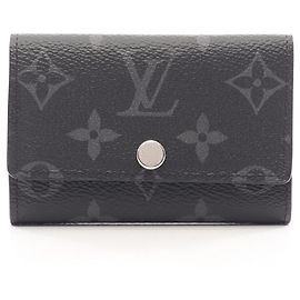 Portachiavi Louis Vuitton Multicles 6 Monogram Eclipse Nero