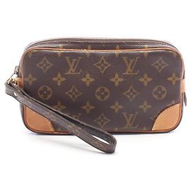 Bolso de Mano Louis Vuitton Marly Dragonne PM Castaño