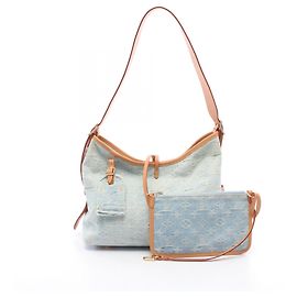 Borsa a tracolla Louis Vuitton LV By the Pool Carryall NM PM Marrone Blu