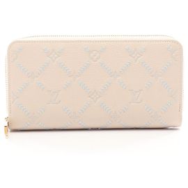 Louis Vuitton Zippy Wallet Monogram Empreinte Blue Cream