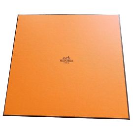Hermès Mini Kelly II Orange Storage Box White Orange