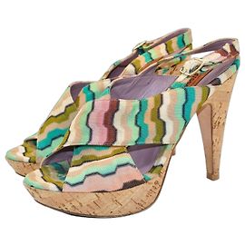 Sandales compensées Missoni Zig Zag Multicolore