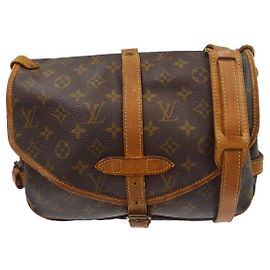 Louis Vuitton Saumur Monogram Canvas 30 Marrom