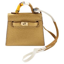 Hermès Kelly Twilly Mini Handbag Charm D'oro