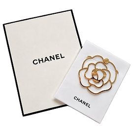 Chanel Marque-page Camélia Doré Doré