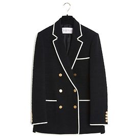Valentino Blazer Oversize Lana Nera Nero