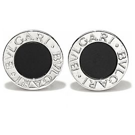 Bulgari B.Zero1 Ohrstecker Weißgold 750/18K Onyx Schwarz Luxus Schwarz
