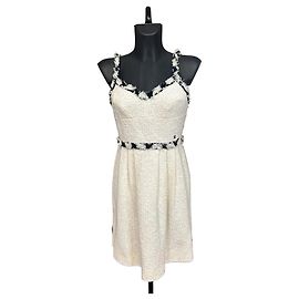 Vestido de tweed preto e branco Chanel SS07 Outro