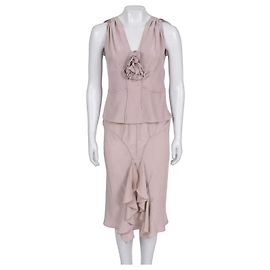 Yves Saint Laurent by Tom Ford Vintage Pink Suit Set S Pre-owned Other