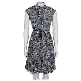 Alexander McQueen Abendkleid aus schwarzer Seidenspitze Sz.40 gebraucht Andere