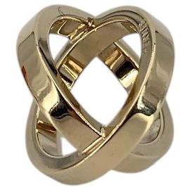 Hermès Anillo para pañuelo Hermes Vintage Champaigne en metal tono dorado claro Cosmos Dorado