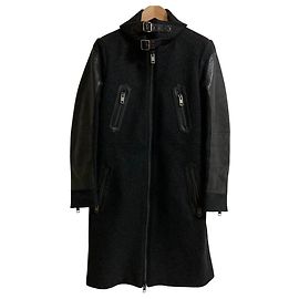 Autre Marque Cappotto Melton in pelle Diesel Nero