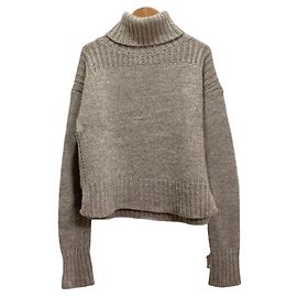 Autre Marque Roberto Collina Rollkragenpullover aus Alpaka-Wollmischung Braun