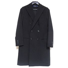 Polo Ralph Lauren Double Breasted Wool Coat Black