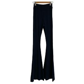 Stella Mc Cartney Stella McCartney Wide Rib Flare Pants Blue