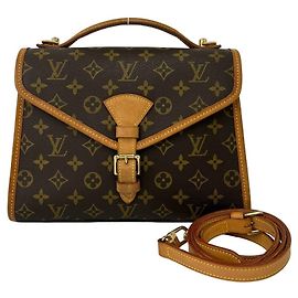 Bolso de mano Louis Vuitton Vintage Bel Air Monogram de cuero Castaño
