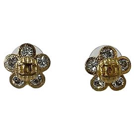Orecchini Chanel Coco Mark con motivo floreale D'oro