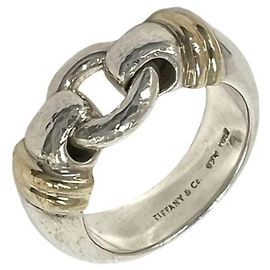 Autre Marque Anello Tiffany Vintage Circle Argento D'oro