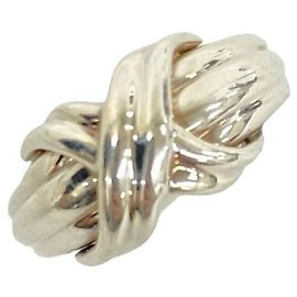 Autre Marque Anello Tiffany Signature Band in Argento 925 Argento