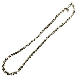 Autre Marque Tiffany Vintage Twist Rope Chain Halskette Silber Golden