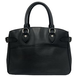 Borsa a mano Louis Vuitton Passy PM in pelle Epi Tote Bag Nero