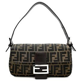 Bolsa Fendi Mamma Bucket com padrão Zucca Marrom
