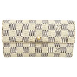 Louis Vuitton Portefeuille Sarah Women's Long Wallet White
