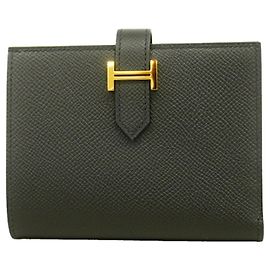 Hermès Cartera Hermes Bearn Compact Negro