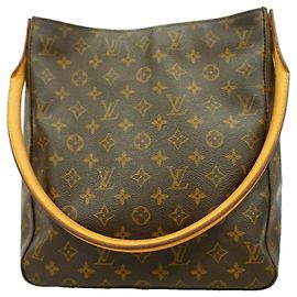 Borsa a tracolla Louis Vuitton Monogram Looping GM Marrone