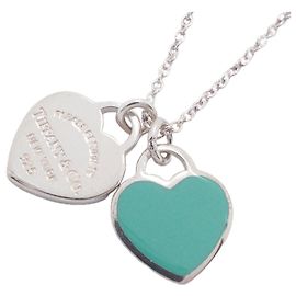 Autre Marque Collar Tiffany & Co. Double Return to Heart Azul