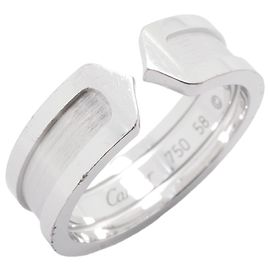 Anel Cartier C2 em ouro branco 18K Outro