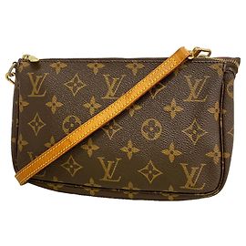 Borsa a tracolla Louis Vuitton Monogram Pochette Accessoires Marrone