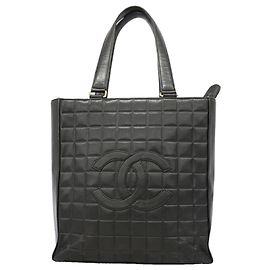 Chanel Tote Bag aus schwarzem Lammleder Schwarz