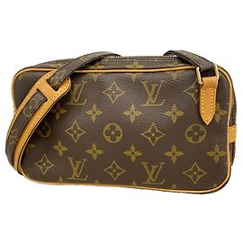 Louis Vuitton Monogram Pochette Marly Bandoulière Shoulder Bag Marrone