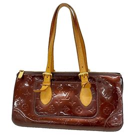 Bolsa de Ombro Louis Vuitton Vernis Rosewood Avenue Bordeaux