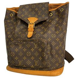 Borsa a tracolla Louis Vuitton Monogram Montsouris GM Marrone