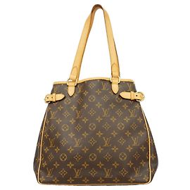 Bolso Tote Vertical Louis Vuitton Monogram Batignolles Castaño