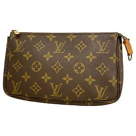 Borsa Louis Vuitton Monogram Pochette Accessoires Marrone