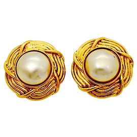 Orecchini a clip Chanel placcati oro D'oro