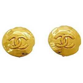Orecchini a clip placcati oro Chanel D'oro